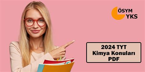 2024 TYT Kimya Konuları PDF TYT Kimya Hangi Konular Var Çıkmış Sorular