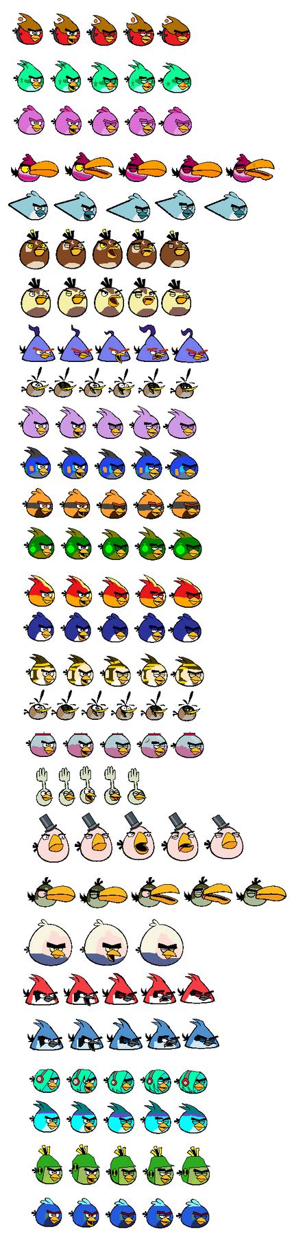 Angry Birds Ocs Sprites Update By Jared33 On Deviantart