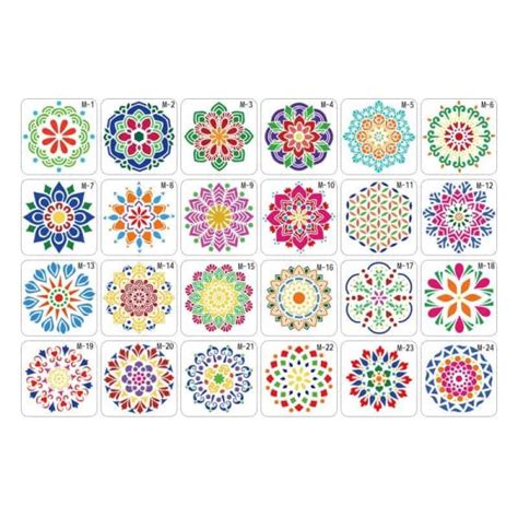 Small Mandala Stencil Set A- La Laila