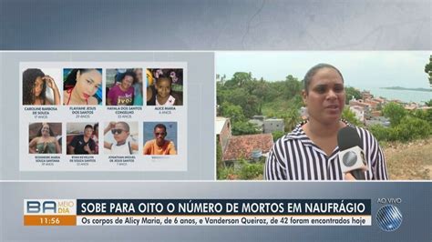 Mulher que salvou 9 pessoas de naufrágio 8 mortos na BA relata