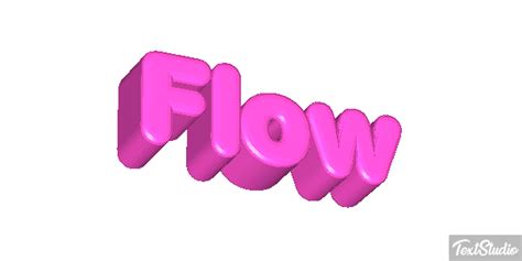 Flow Word Animated Logo Designs