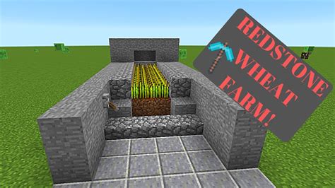 Automated Redstone Wheat Farm Minecraft Youtube