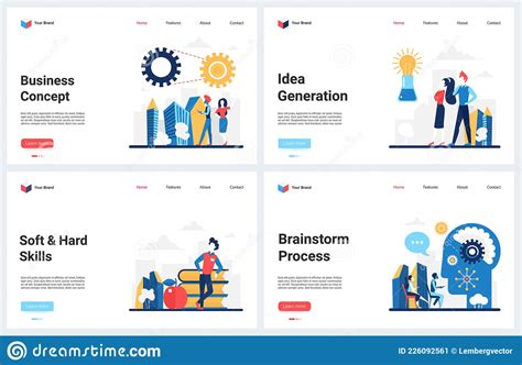 Business Idea Success Brainstorm Teamwork Training Technology Modern