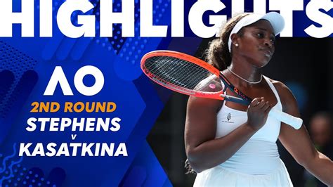 Sloane Stephens V Daria Kasatkina Australian Open Round