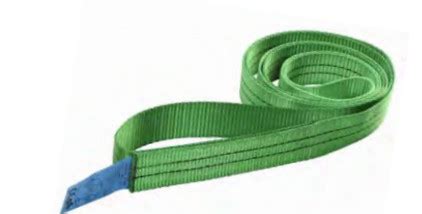 2T Flat Eye End Polyester Webbing Sling Green 1m 50m Length