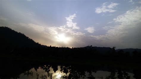 sun, clouds, plant, beauty in nature, cloud - sky, reflection lake ...