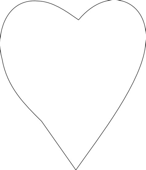 Heart Symbol Sheet Page Black White Line Art 555px White Heart Icon