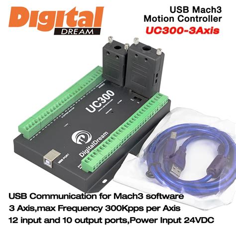 CNC 3 Eje 300 KHz Controlador De Movimiento Para Mach 3 Software Con