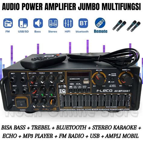 PROMO Sunbuck Audio Fleco AV MP326BT Amplifier Bluetooth USB SD FM