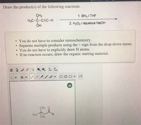 Solved Draw The Products Of The Following Reactions Ch3