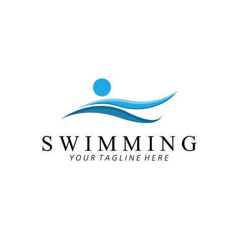 Swimming Logo Design Athletics Olympic Competition Icon Vector 7918348