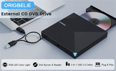 Amazon Origbelie External Cd Dvd Rw Drive Usb Type C