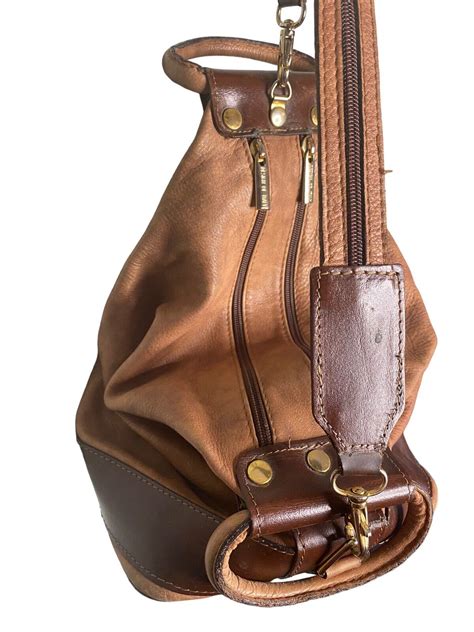 Valentina Made In Italy Sling Leather Backpack Bag B Gem