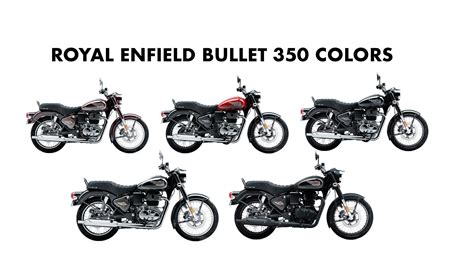 2023 Royal Enfield Bullet 350 Colors: Black, Gold, Maroon - GaadiKey