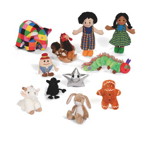 Set Of Popular Story Characters Soft Toys And Puppets Early Excellence