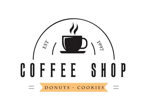 Free Coffee Shop With Donuts Cookies Logo Template Png Vector In Svg