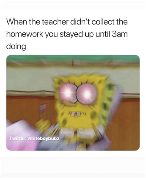 Pin by Santiago on school life | Funny relatable memes, Funny memes, Spongebob memes