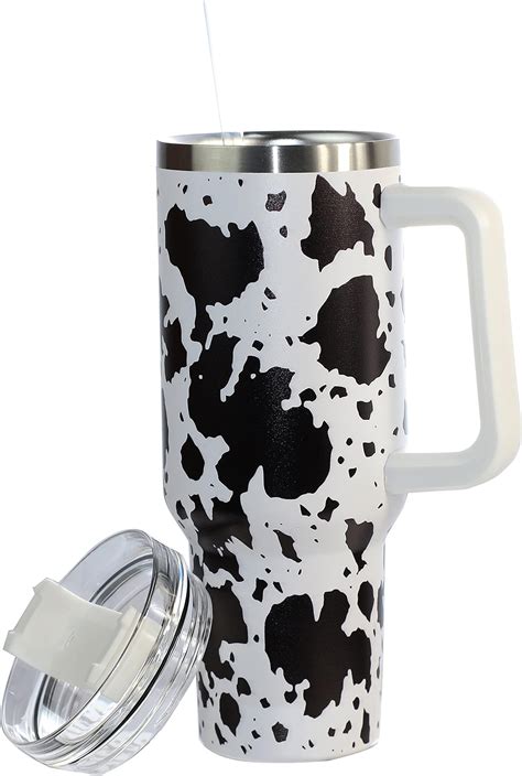 Amazon Cow Print Tumbler Oz Cow Cup Coffee Mug Water Bottle