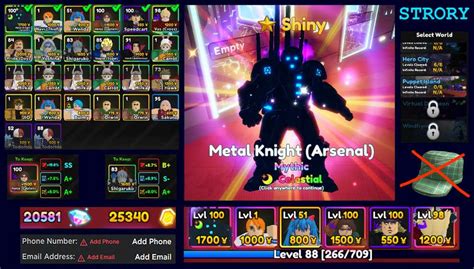 20581Gem Shiny Metal Knight Arsenal EVO Celestial Unverified