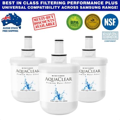 3x Ffl 180sk Compatible Water Filter Fit Samsung Srs683gdhls Srf639gdls Rfc0200a Ebay