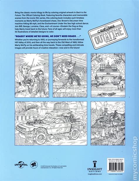 Back To The Future The Official Coloring Book SC 2023 Insight Editions