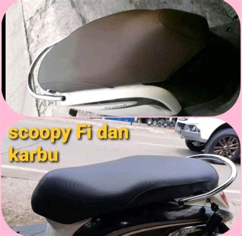 Kulit Jok Motor Scoopy Original Hitam Scoopy Karbu Lazada Indonesia