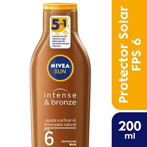 Nivea Protector Solar Bronceador Con Zanahoria Fps 6 200 Ml Nivea