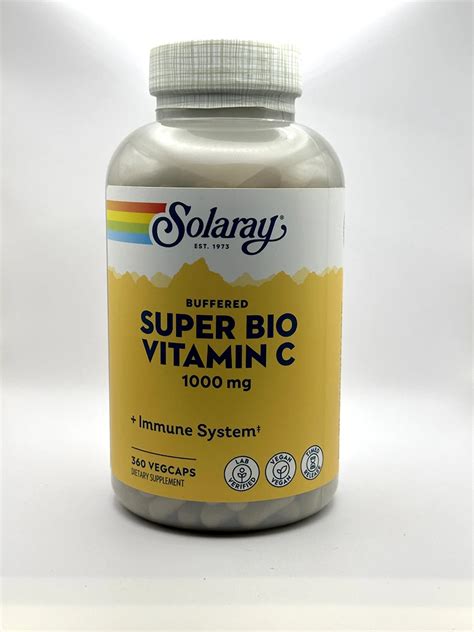 Solaray Super Bio Vitamin C Buffered TR 100 250 240 VegCaps