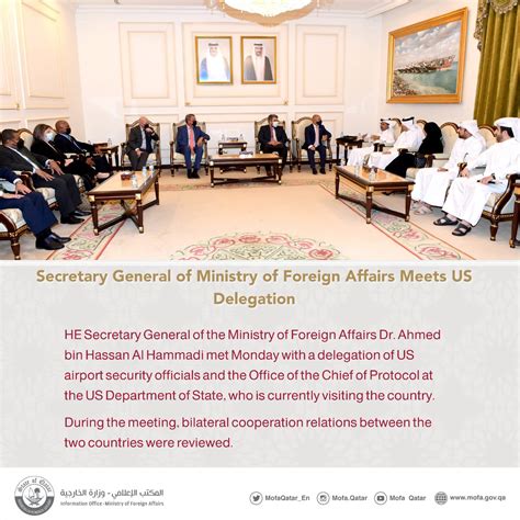 Ministry Of Foreign Affairs Qatar On Twitter Secretary General Of