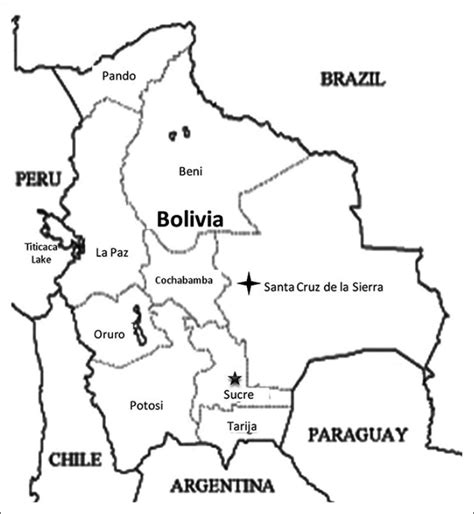 Map Of Bolivia And Surrounding Countries Download Scientific Diagram