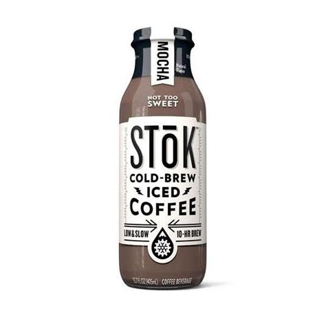 Stok Cold Brew Iced Mocha Coffee 137 Oz Glass Bottles กาแฟ สูตร