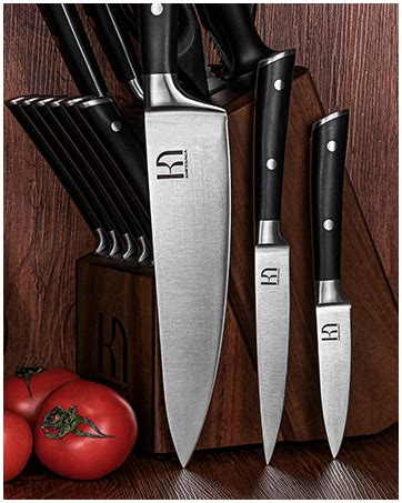 Amazon Knife Set Premium Knife Block Set For Kitchen Pcs