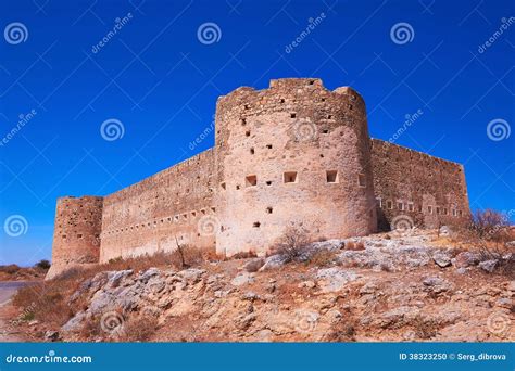 Old Koulos Fortess Crete Greece Royalty Free Stock Photo