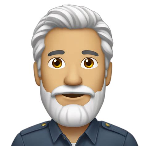 Hombre Gordo Barba Blanca Pintando Un Cuadro Ai Emoji Generator