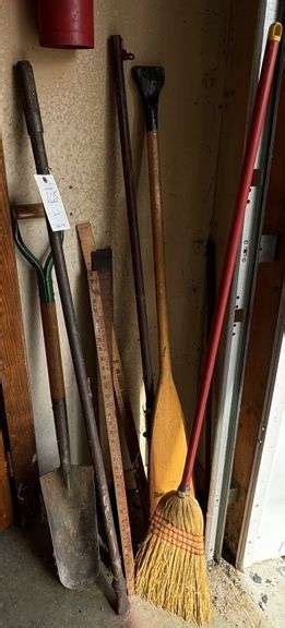 Shovel Pry Bar Paddle Yardsticks Kessler Auction And Realty Co Inc