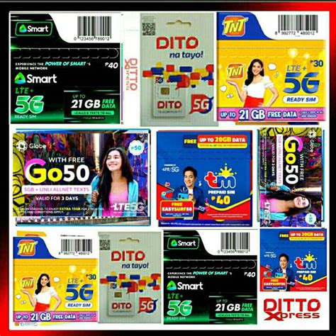 Dito Smart Globe Tnt Tm Sim Card 5g Brand New And Sealed Lazada Ph