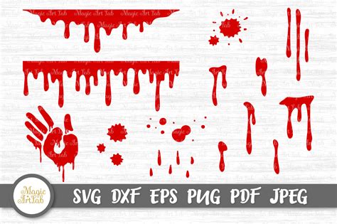 Halloween Blood Svg Bundle Gráfico Por Magicartlab · Creative Fabrica