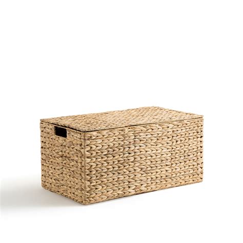 Semra Woven Water Hyacinth Trunk Natural La Redoute Interieurs La