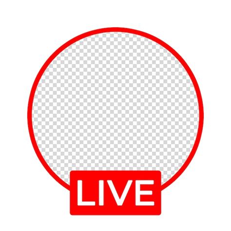 Premium Psd Youtube Live Frame Red Design Editable Template