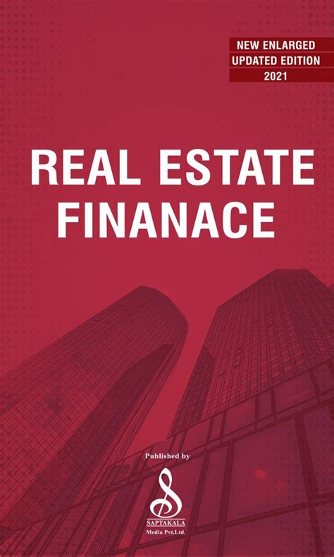 Books: Real Estate Finance - Dr.Sanjay Chaturvedi