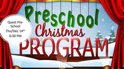 Quest Pre School Christmas Program Kimberling City United Methodist Church December 14 2023