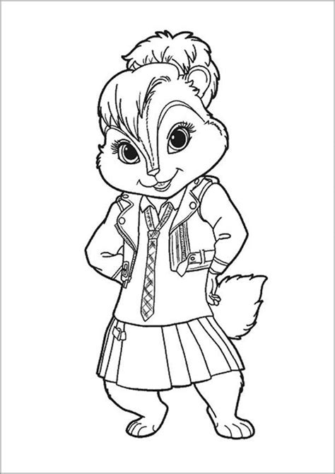 Desenho De Personagens De Alvin E Os Esquilos Para Colorir Tudodesenhos