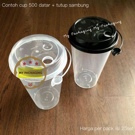 Jual Gelas Cup PP Injection 16oz 500ML 16 Oz PREMIUM Harga Per 25set