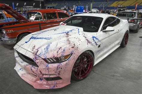 Mustang With Custom Paint Editorial Photo Image Of Autos 105201486