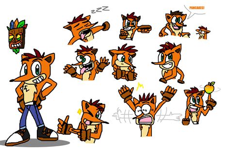 Crash Bandicoot Face Expression By Jh Production On Deviantart