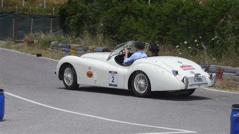 Jaguar Xk Ots Roadster At The Mille Miglia Editorial Stock