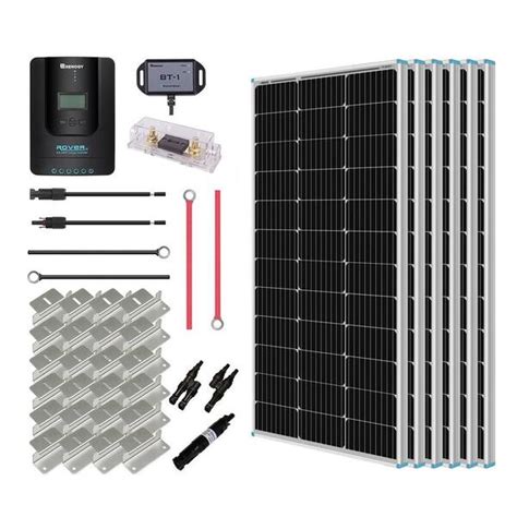 Renogy Watt Volt Monocrystalline Off Grid Solar Premium Kit