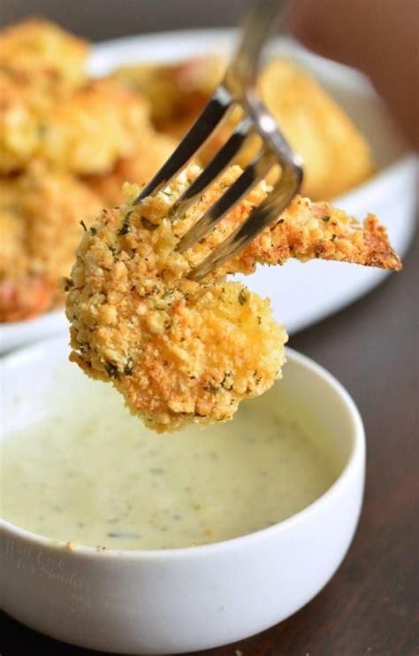 Oven Baked Crispy Parmesan Garlic Shrimp Will Cook For Smiles