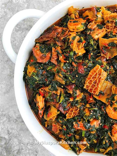 Efo Riro Nigerian Spinach Stew Recipe Stew Recipes African Recipes