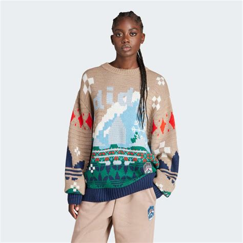 adidas Holiday Sweater (Gender Neutral) - Brown | adidas Australia